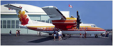 Dehavilland Dash 7 in demo colour scheme