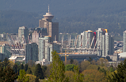 photography of BC Place retractable roof installation by Graham Collins