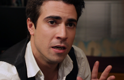 Kayvon Khoshkam in failYr 2 ComuNiK8 a video shot and edited by Graham Collins for the Vancouver Film School